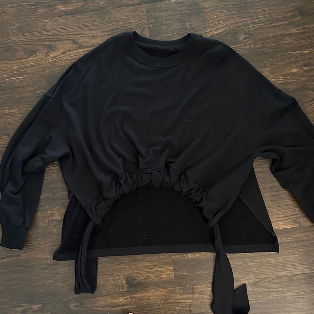 Lululemon Black tie sweatshirt